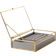 Sklum Olena Crystal Jewellery Box - Gold/Transparent