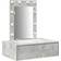 vidaXL Wall Hanging with Led Lights Concrete Grey Dressing Table