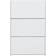 GFW Narrow High Gloss White Shoe Rack 72x112cm