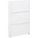 GFW Narrow High Gloss White Shoe Rack 72x112cm