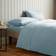 Dunelm Soft & Cosy Luxury Cotton 25 Bed Sheet Blue (190x137cm)