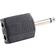 6.3mm - 2x6.3mm Audio Adapter M-F