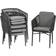Acamp Manhattan 4-pack - Dark Grey Gartenessstuhl