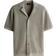 H&M Regular Fit Textured-Knit Resort Shirt - Khaki Green