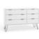 Core Products Augusta White 3 Plus 3 Chest of Drawer 119.3x73.6cm