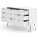 Core Products Augusta White 3 Plus 3 Chest of Drawer 119.3x73.6cm