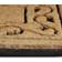 Relaxdays Coconut Fiber & PVC Natural, Brown 45x75cm