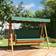 OutSunny 3 Seater Wooden Garden Swing Chair Seat Hammock Bench Lounger Bed