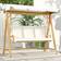 OutSunny 3 Seater Garden Swing Seat with Adjustable Canopy and Cushion 170 x 120 x 198 cm