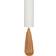 ValueLights Una White Tall Shade Natural Rattan Midi Lamp 140 x 25 x 25 cm Floor Lamp 170cm