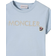 Moncler Kids Embroidered Logo Cotton T-shirt - Turquoise