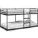 vidaXL Without Mattress Black 75 x 190 cm Steel Bunk Bed 79.5x195 cm