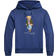 Polo Ralph Lauren Bear Garment Dyed Fleece Hoodie - Nw Iris Blu Sw Explr