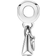 Pandora Shopping Bag Charm - Silver