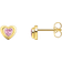 Thomas Sabo Heart Stud Earrings - Gold/Pink