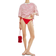 H&M Cropped T-shirt - White/Red Striped