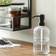 Dunelm London Ribbed Glass Soap Dispenser
