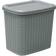 JVL 10L Knit Loop Plastic Grey Storage Box 10L
