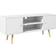 Homcom Cabinet White TV Bench 120x50cm