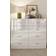Fwstyle 8 Drawer White High Gloss Chest of Drawer 114x77cm