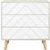 SECONIQUE Dixie 3 Dusty Grey/White Chest of Drawer 80x79cm