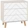 SECONIQUE Dixie 3 Dusty Grey/White Chest of Drawer 80x79cm