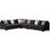 Signature Design by Ashley 4-Piece Sectional In Charcoal Sofa 4pcs