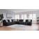 Signature Design by Ashley 4-Piece Sectional In Charcoal Sofa 4pcs