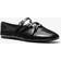 Michael Kors Indy Flex Leather Ballet Flat - Black