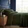 Dunelm Haisley Geometric Duvet Cover Green (200x200cm)