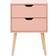 GFW Nyborg Pink Bedside Table 30x40cm