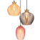 Globo Jessica Matte Gold/Multicoloured Pendellampa ∅ 45cm