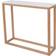 LPD Furniture Harlow Oak White Console Table 25x90cm