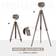 Homcom Industrial Tripod Bronze Floor Lamp 140cm