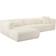 TOV Furniture Tarra Fluffy Cream Sofa 118" 3 Seater