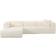 TOV Furniture Tarra Fluffy Cream Sofa 118" 3 Seater