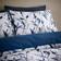 Dunelm Zen Reversible Duvet Cover Blue (200x135cm)