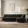 Dunelm Darwin Charcoal Sofa 276cm 4 Seater