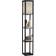 Homcom Modern Shelf Black Floor Lamp 160cm