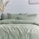 Dunelm Billie Duvet Cover Green (260x220cm)