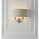 Endon Highclere Twin Brushed Chrome/Natural Väggarmatur