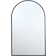 The Port. Co Gallery Wide Metal Arch Pewter Black Floor Mirror 110x180cm