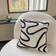 Shein 1pc Striped Chenille Fabric Embroidered Decorative Pillow Cover, Nordic Ins Style Minimalist Decor, Suitable For Bedroom, Living Room, Sofa, Outdoor, Festivals (No Filling) Pillow Case Beige, Black (45x45cm)