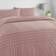 Dunelm Jessa Pintuck Duvet Cover Pink (200x200cm)