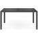 IDMarket Salon Jardin Madrid Table 150 Cm Et 6 Chaises Empilables Gris Anthracite Ensemble repas de patio, 1 Table incluse 6 Chaises