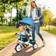Homcom 6 in 1 Kids Trike with Parent Handle Blue