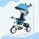 Homcom 6 in 1 Kids Trike with Parent Handle Blue