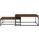 vidaXL 832822 Brown Oak Nesting Table 80x80cm 2pcs