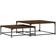 vidaXL 832822 Brown Oak Nesting Table 80x80cm 2pcs