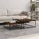 vidaXL 832822 Brown Oak Nesting Table 80x80cm 2pcs